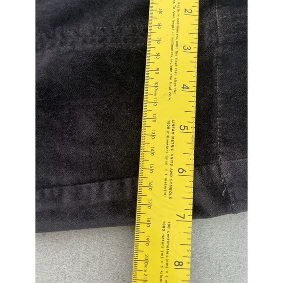 NWT Anthropologie The Essential Velvet Slim Trousers Black size 12 $120 - Picture 14 of 14